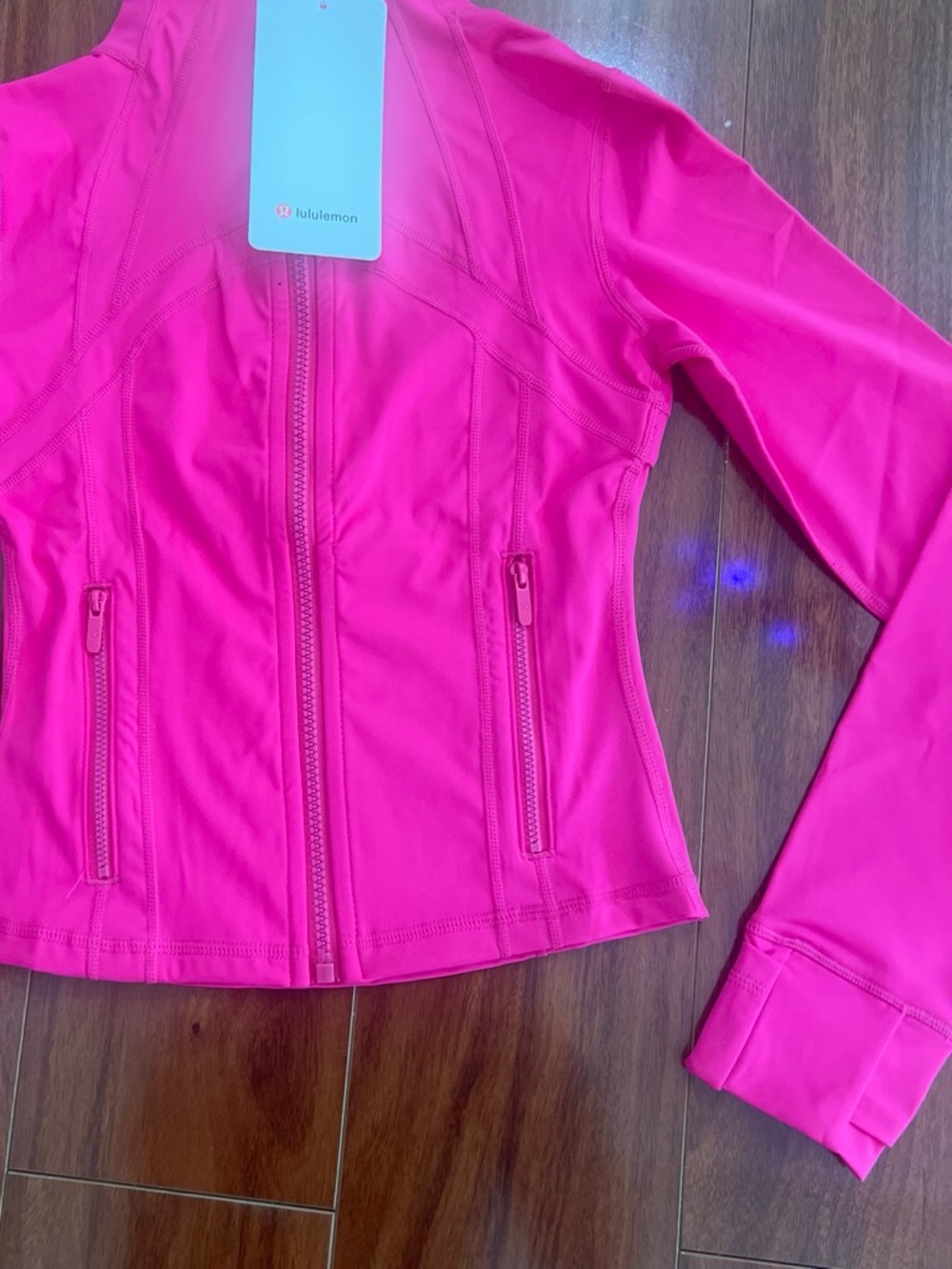 lulu athletica Bright Pink cropped jacket  Athletic